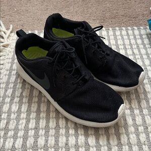 Nike Black Mesh Sneakers with White Accents